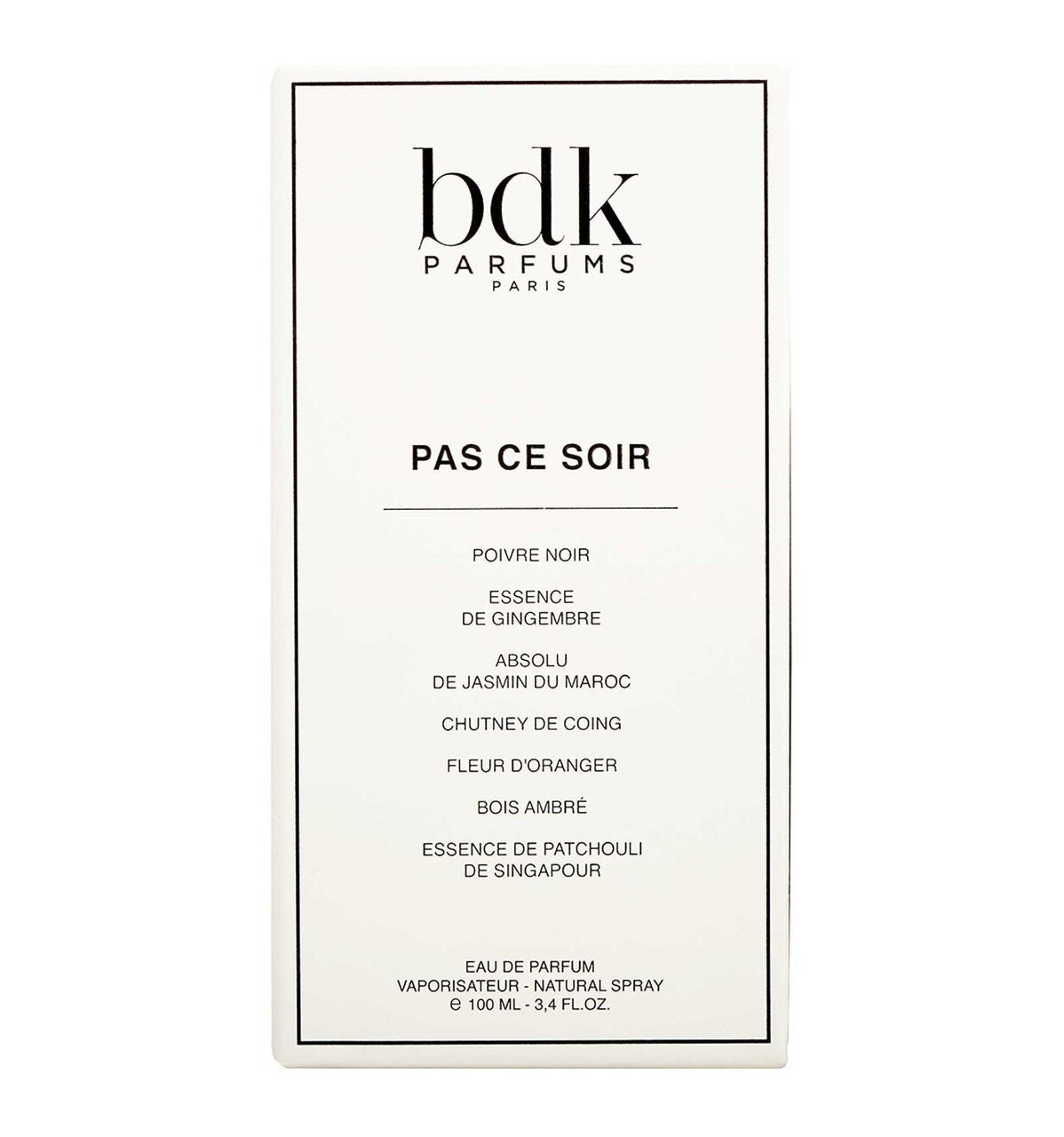BDK PARFUMS BDK Pas Ce Soir Eau De Parfum